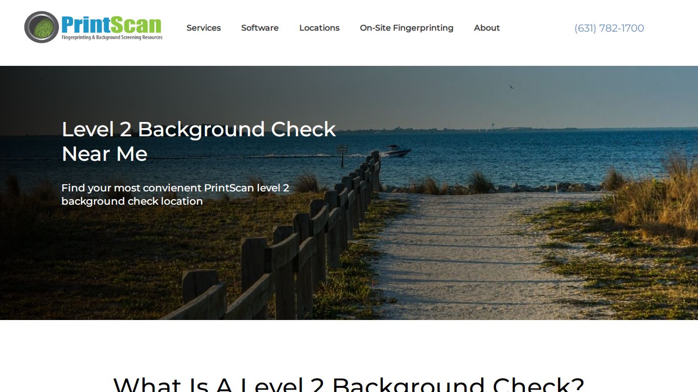 Level 2 Background Check | FBI Background Check | PrintScan