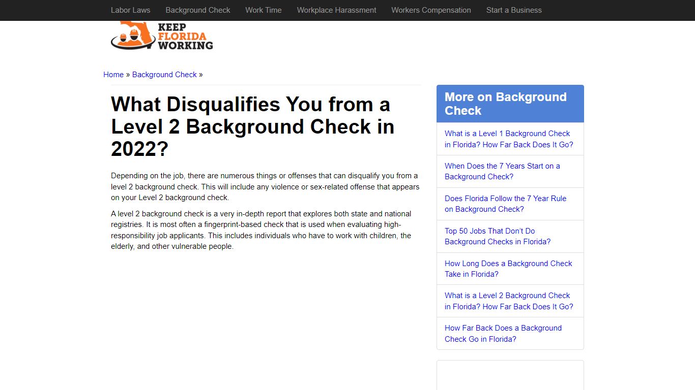 What Disqualifies You from a Level 2 Background Check in 2022?